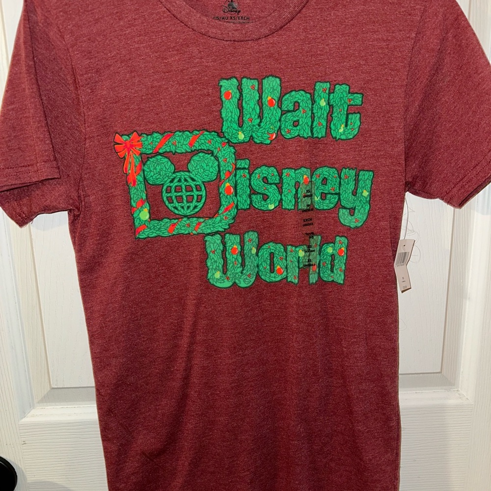 Disney Maroon Crew Neck Tee